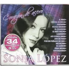 Sonia López Corazón De Acero / 3cds Música Nuevo