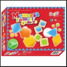 Juego Memoria Forma Y Color En Madera Didáctico Estimulación