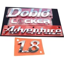 Kit De Emblemas Doblo + Adventure + Locker + 1.8