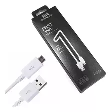 Cabo Ultra Rápido Usb Reforçado Smartphone Celular Android Cor Branco