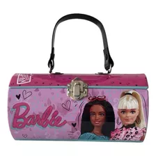 Cartera Metálica Barbie Fashion Para Niñas