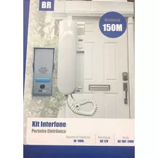 Kit Interfone Porteiro Eletrônico Residencial Casa Monofone