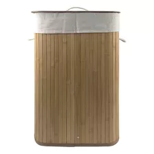 Canasto Rectagular Ropa Cesto De Bambu Funda Grande Mulmer