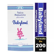 Babyland Talco Hipoalergénico Para Niños Repuesto 200 Gr