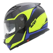 Capacete Esportivo Givi 50.5 Iron C/ Óculos - Preto Vermelho