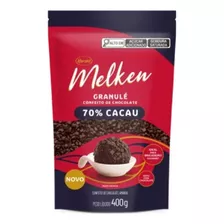 Granulé Confeito De Chocolate 70% Cacau Melken Harald 400g