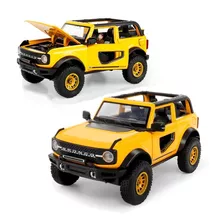 Ford Bronco Raptor Miniatura Metal Carros Com Luzes E Som