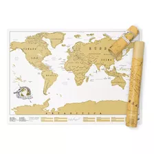 Mapa Raspa Para Viajeros Planisferio Scratch Mapamundi Denbu