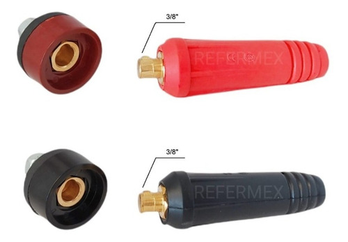 Bornes Para Soldadora Inversora 200amp Conector Rapido 2pz