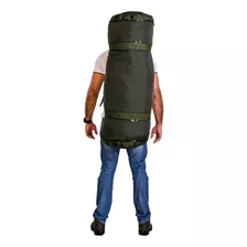 Bolsa Tática Resistente Água Padrão Eb Cordura Denner 600 Cor Verde-musgo