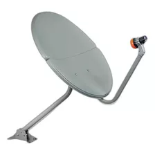 Antena Ku 75cm Sem Logo Com 10 Pedestal 60cm Bipartida