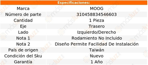 Base Amortiguador Tra Izq/der Acura Rl 05-11 Moog Foto 2