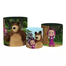 Kit Capas De Cilindros Medida Padrão Masha E O Urso