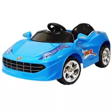 Carrinho Infantil Passeio Ferrari Azul 12v Carro Motorizado