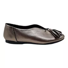 Sandalias Chatitas Balerina Abierta Cuero Mujer Zapato 300fb