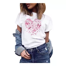 Camiseta Curta Feminina Y Tops Com Estampa Floral De Verão