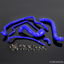 Fit For Porsche 924s Radiator Hose Set Blue Silicone Wat Ccb