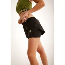 Short Deportivo Con Calza Interna Running Mujer