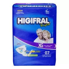 Fraldas Para Adultos Descartáveis Higifral Confort Xg X 7 U