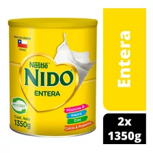 Leche En Polvo Nido® Entera Tarro 1350g Pack X2