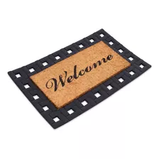 Birdrock Home Classic Welcome Brush - Felpudo De Fibra De Co