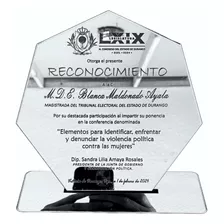 Reconocimiento Agradecimiento Espejo Inastillable Elegancia 