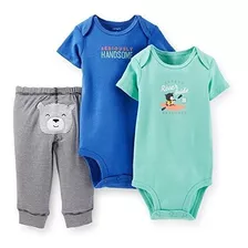 Carter's Boy's 3 Pc Bodysuit & Pant Set