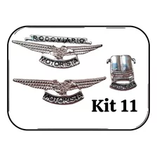 Pin Motorista Broche Botton Kit 11 