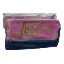 Estuche Cosmetiquero Love Brillante Gran Capacidad