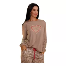 Pijama Mujer Invierno Viscosa Doncelle Wild Heart 1301-22