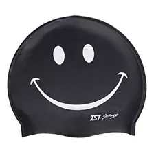 Ist Silicone Cap Cara Sonriente Natación (negro).