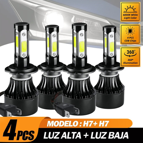 Kit De Faros Led H13 De Alta Y Baja Intensidad, Blanco 6000k