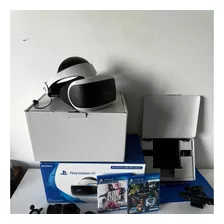 Playstation Vr Con Caja + Cables + Cam + 2 Moves - Leer 