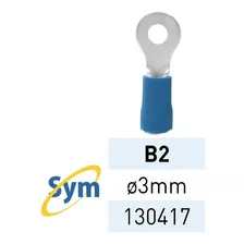 Terminal Preaislado,ojal 3mm B2 130417 X100un Termiplast Lct | Symnet