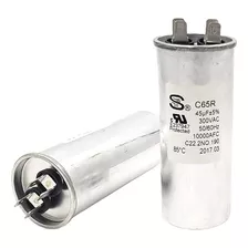 Qxparts C65r Condensador 45 Uf ± 5% 300 Vac 45 Mfd 50/60 Hz