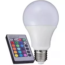 Lâmpada Led Rgb 3w E27 Spot 16 Cores + Controle 24 Funções Cor Da Luz Colorido Bivolt