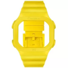 Pulseira E Caixa Para Relógio Champion Yot Amarelo