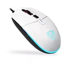 Mouse Gamer Motospeed V50 Rgb 4000dpi Branco