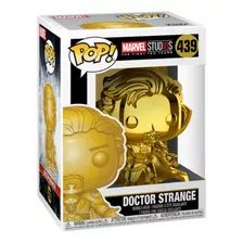 Dr Strange Cromado Funko Pop Marvel Studios 10 Years