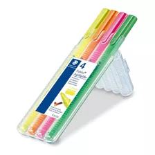 Caneta Marcador Triplis Textsurfer Staedtler 4 Cores