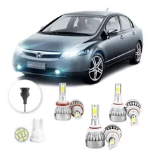 Kit Lampadas Led Honda Civic 2006 A 2008 H11 Hb4 Hb3 20000lm