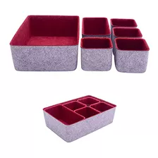 Teeo Felt Drawer Organizer Container Caddy Jewelry Tray Make