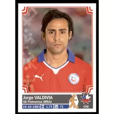 Lámina Album Copa America Chile 2015 Jorge Valdivi Reciclado