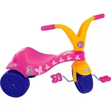 Triciclo Infantil Borboletinha Rosa Com Pedal Xalingo 0779.8
