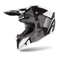 Casco Airoh Cross Wraap Raze Gris Mate