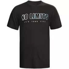 Camisa Camiseta - T-shirt Taekwondo - No Limits - Malha Pv