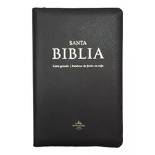 Biblia Con Cierre Letra Grande Negro - Reina Valera 1960