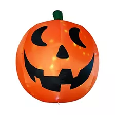 Calabaza Gigante De Halloween Inflable De 10 Pies Luces...