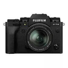  Fujifilm Kit X-t4 + Lente 18-55mm Ois Sin Espejo Color Negro
