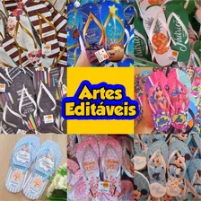 +460 Artes Editáveis P/ Chinelo/sandália Sublimação/transfer